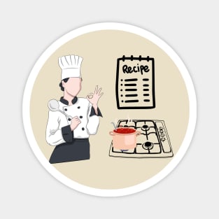 Women Chef Magnet